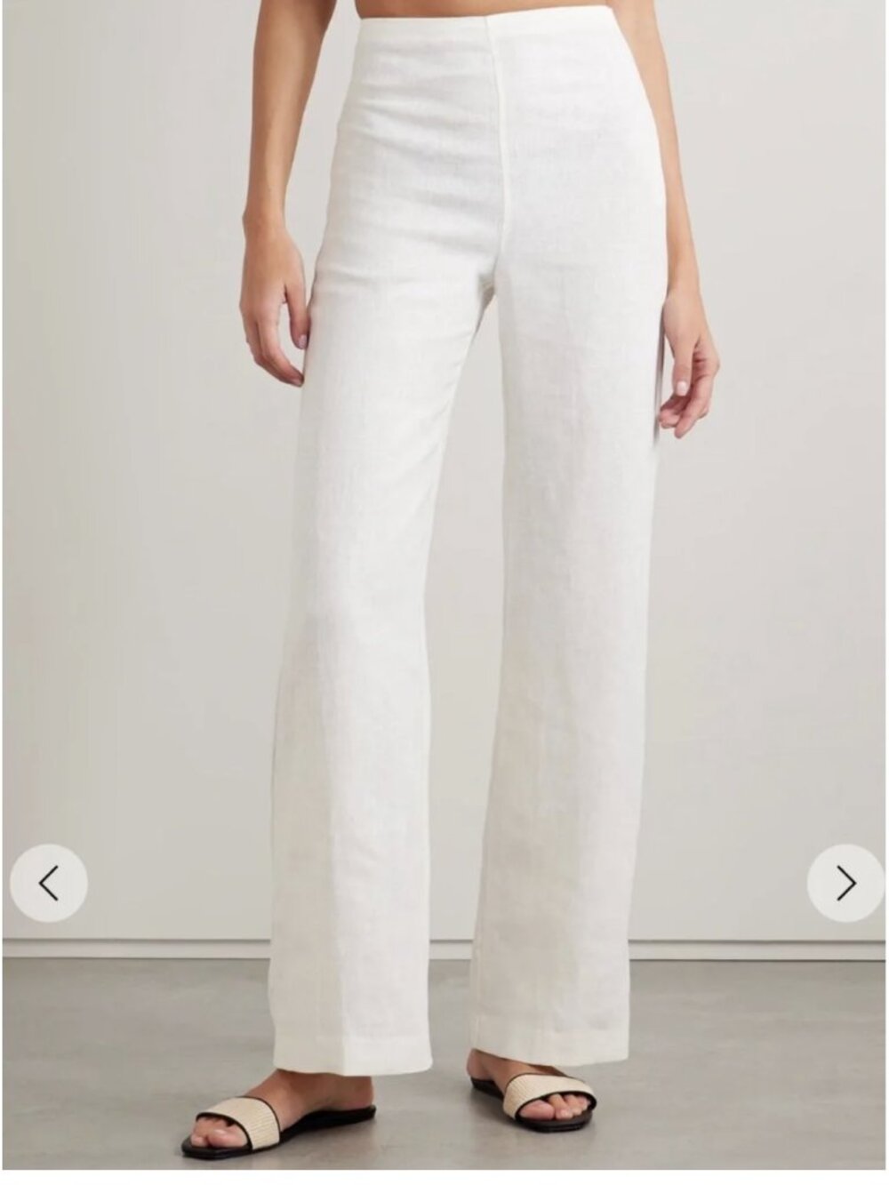 NWT Faithfull The Brand Ilride Linen Wide-Leg Pants $240 US Size: S